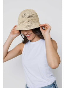 Keaton Straw Bag with Matching Hat